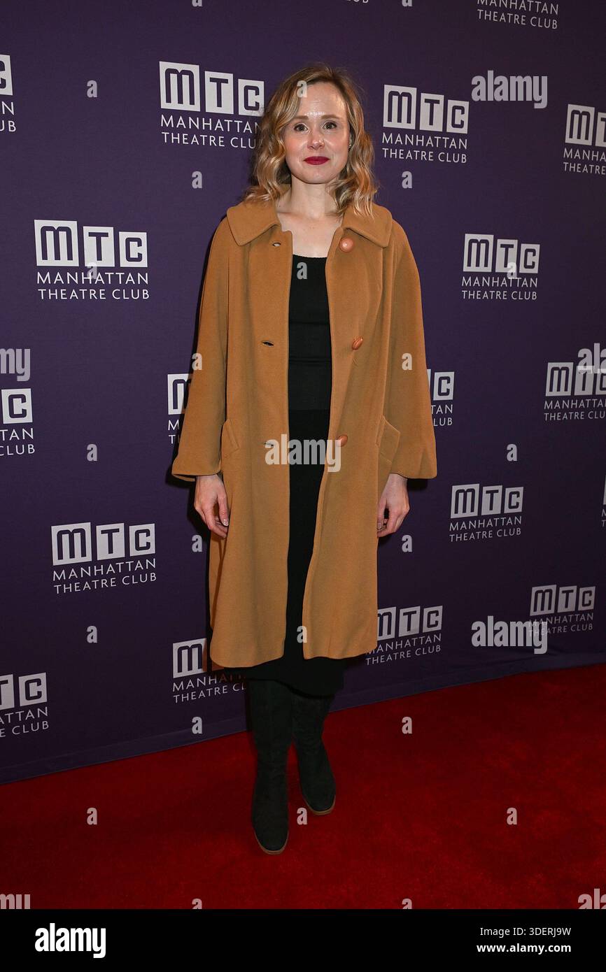 Alison Pill attends the MTC Broadway Opening Night of Tracy Lett's 