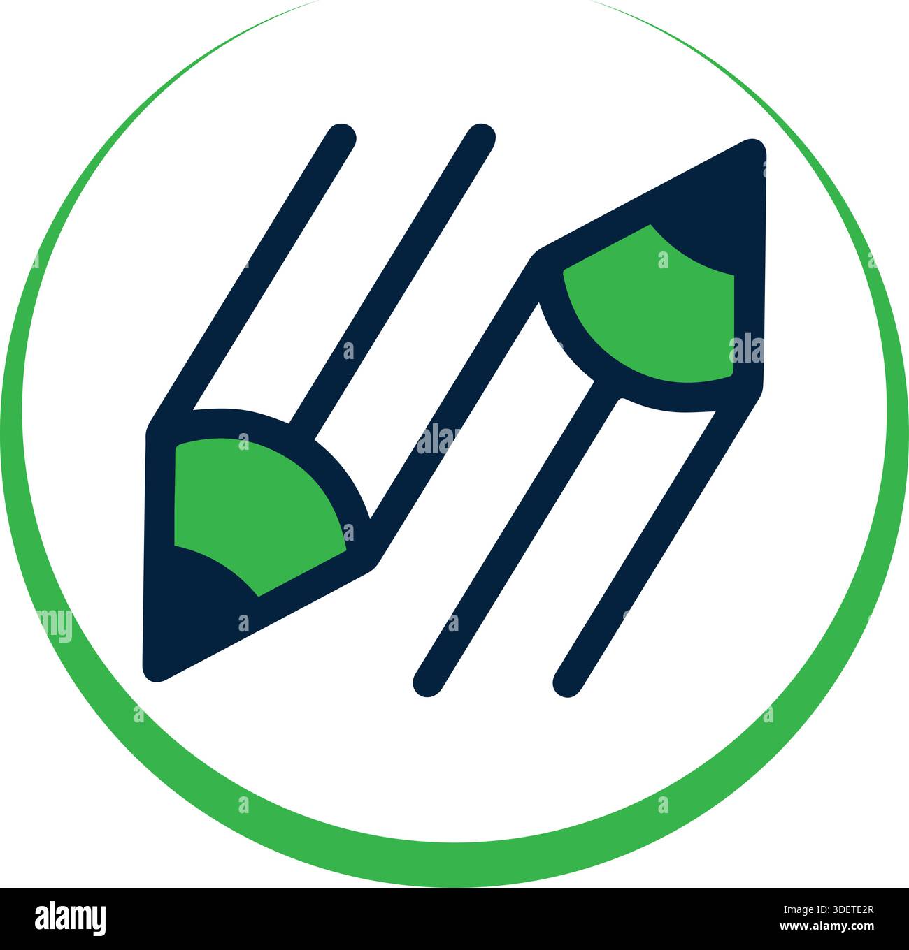 Color pencils Vector Icon Design Free Vector Stock Vector