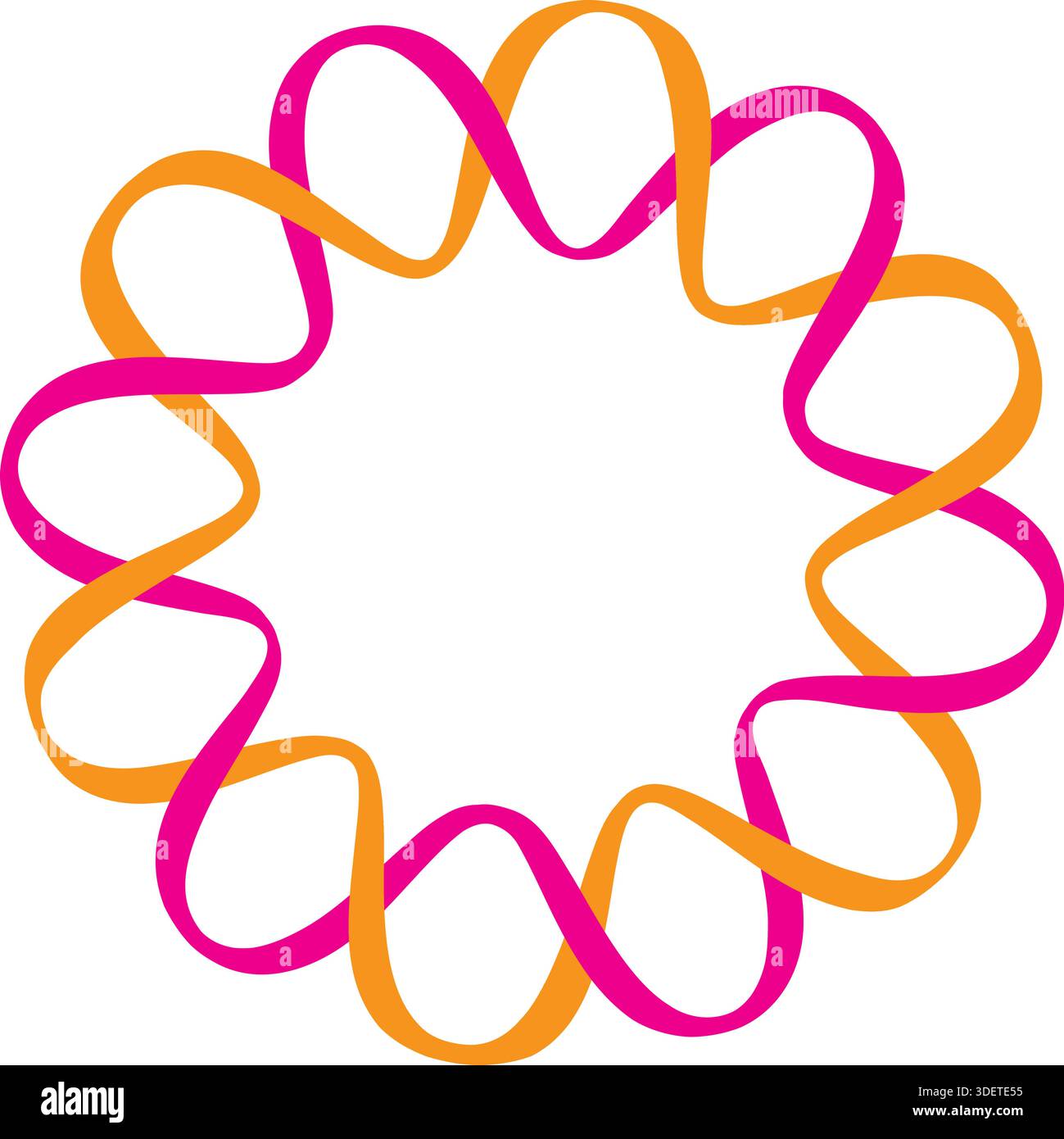 colorful hand drawn heart ornament line art Pro Vector Stock Vector