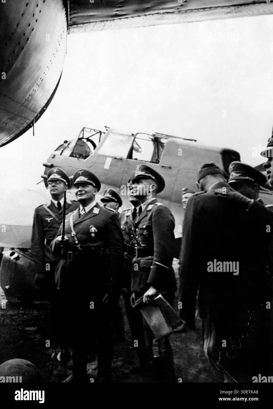 Hermann G ring Inspects Destroyed Polish Aircraft With Hans Jeschonnek hermann-g-ring-inspects-destroyed-polish-aircraft-with-hans-jeschonnek
