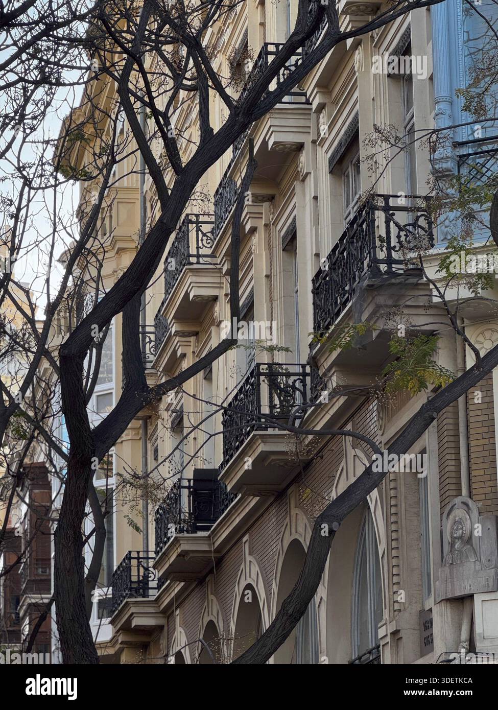 Wrought iron balconies valencia hi-res stock photography and images - Alamy
