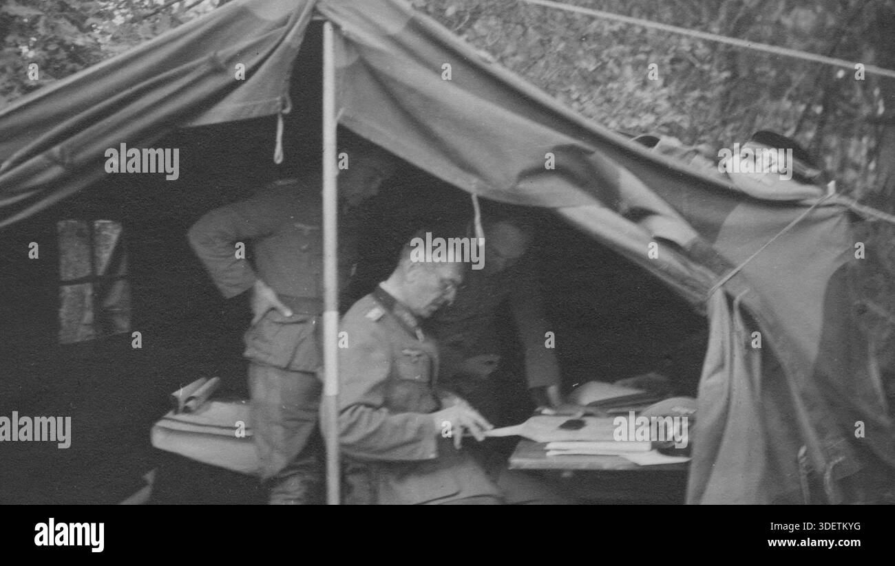 The commander of the 6th Army Friedrich Paulus in the command post of ...