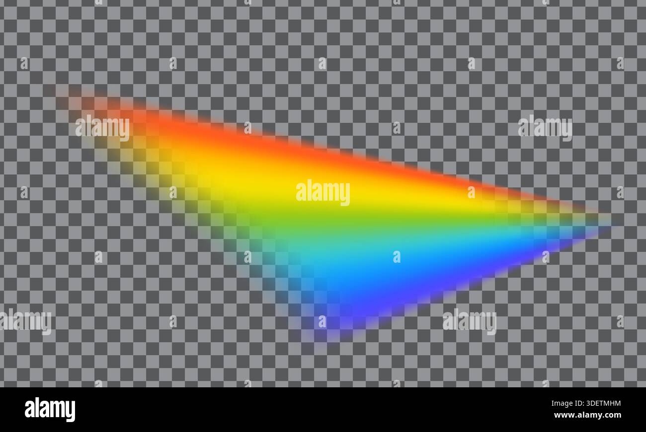 Realistic rainbow shape isolated on transparent background Stock Vector ...
