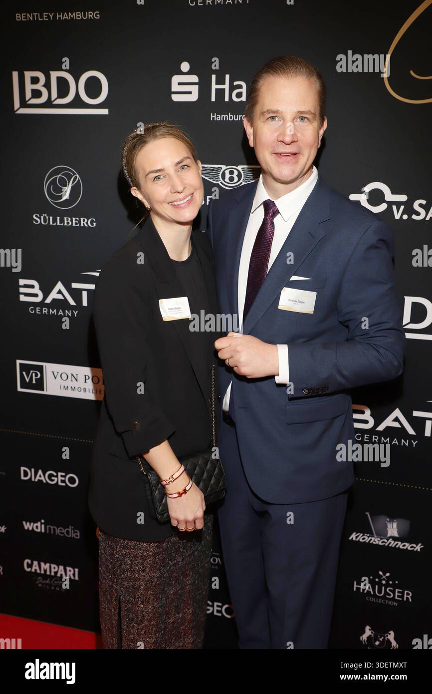 31ster Blankeneser Neujahrsempfang Nathalie Dunger, Christian Dunger,  31ster Blankeneser Neujahrsempfang, Hotel Suellberg, Hamburg, 08.01.2026  *** 31st Blankenese New Years Reception Nathalie Dunger, Christian Dunger,  31st Blankenese New Years ...