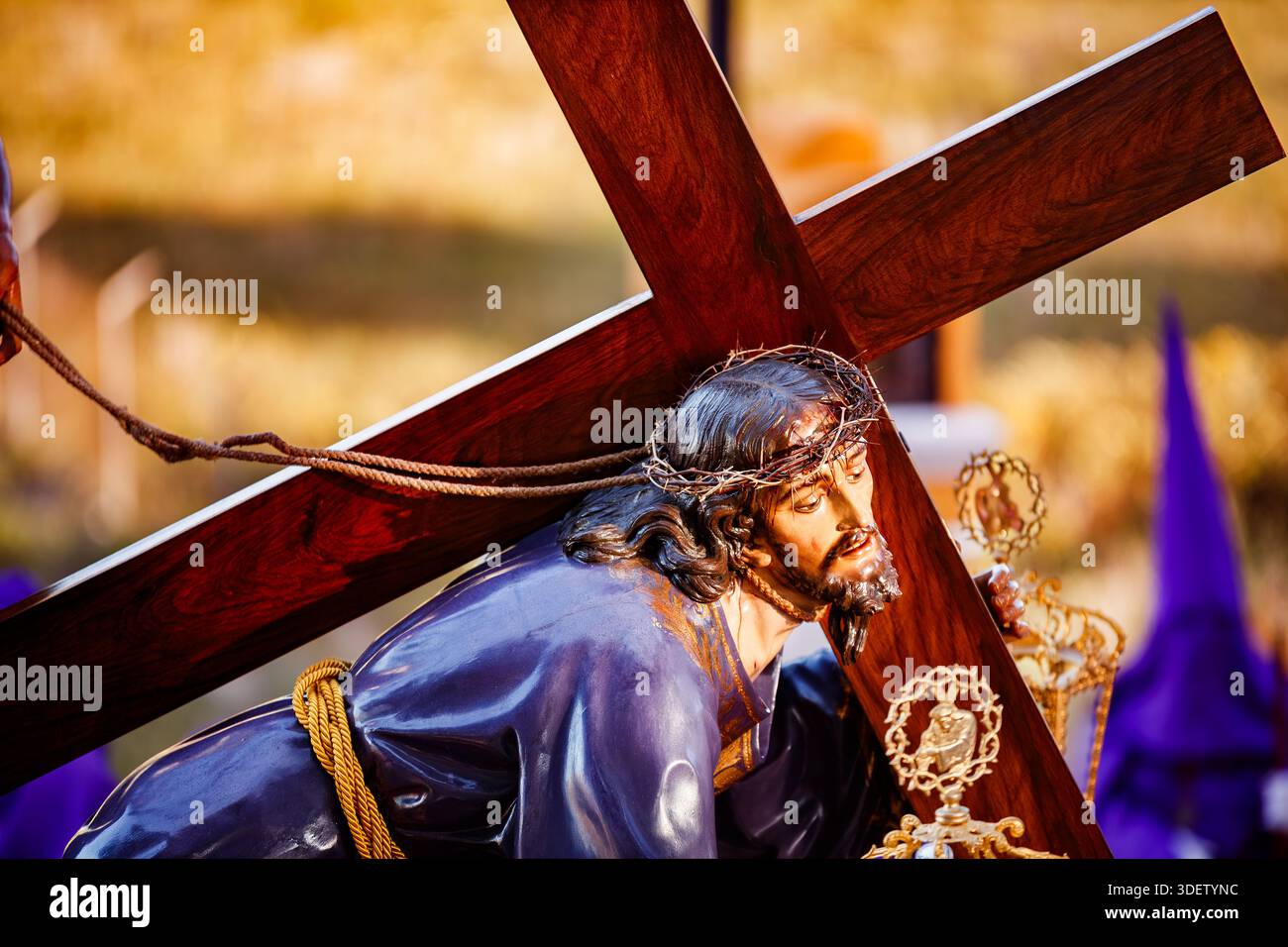 The Gaze of the Fallen Christ Stock Photo - Alamy