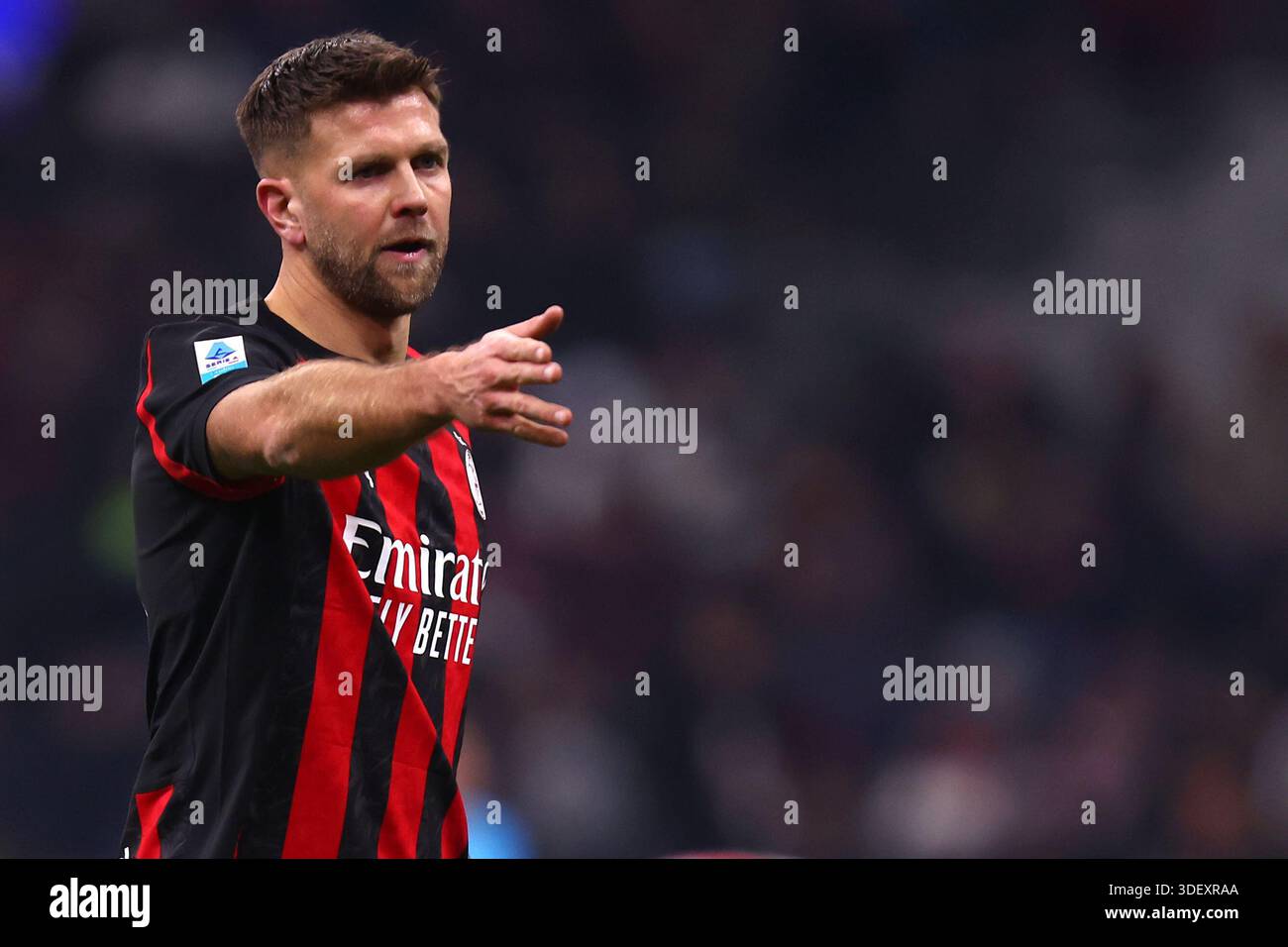 Niclas Fullkrug Of Ac Milan Gestures During The Serie A Match Beetween 