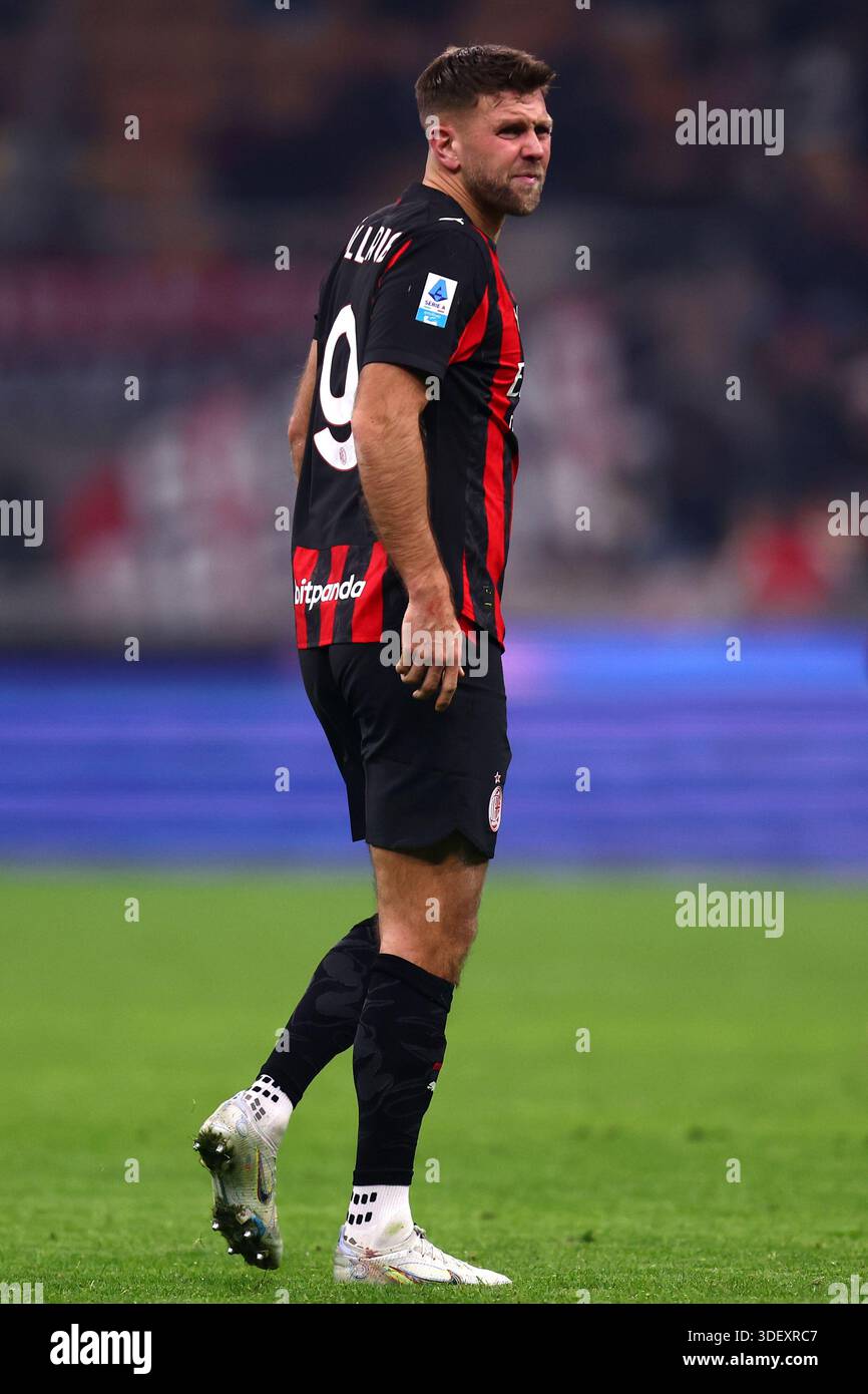 Niclas Fullkrug Of Ac Milan Looks On During The Serie A Match Beetween 