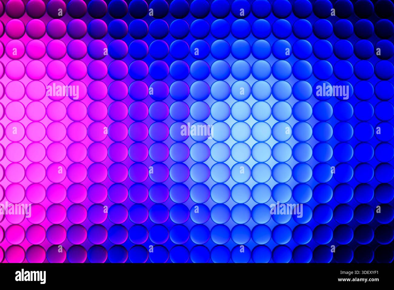 Glass Circles Pattern 3D Background Stock Photo