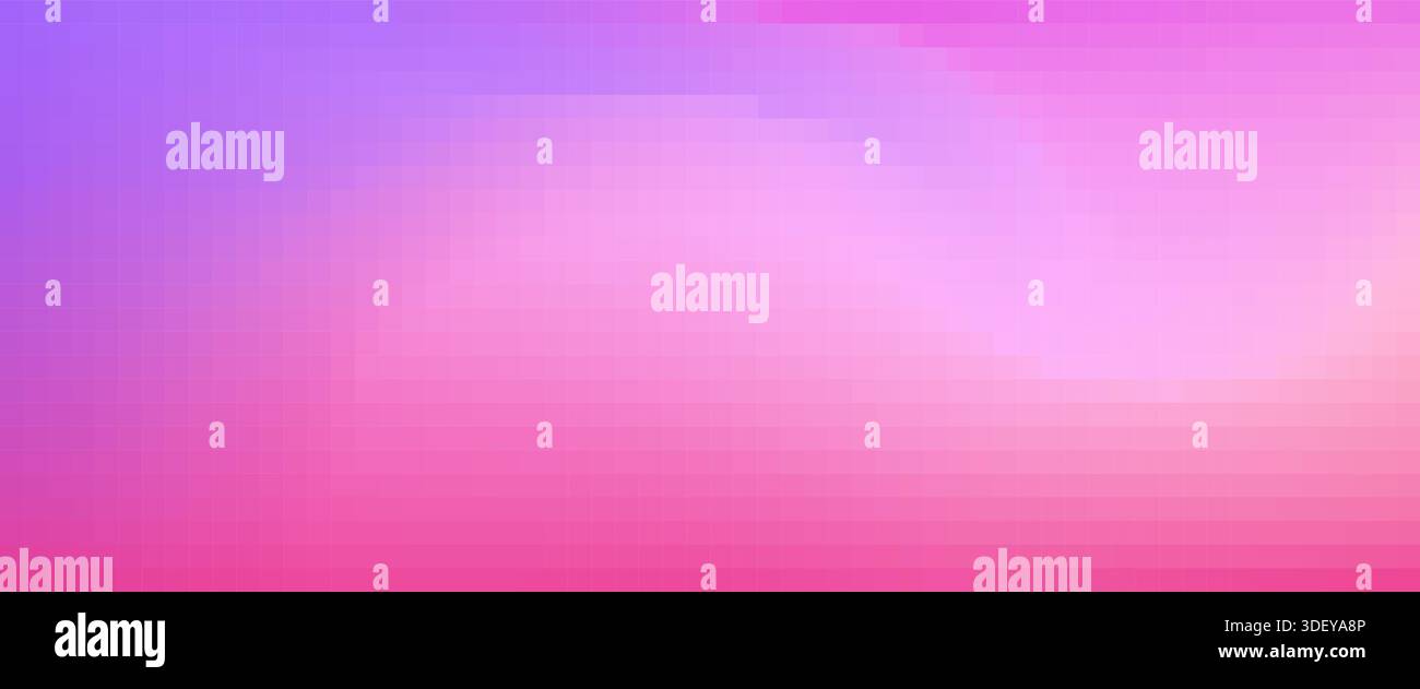 Pixel bright gradient background with mosaic squares Stock Vector