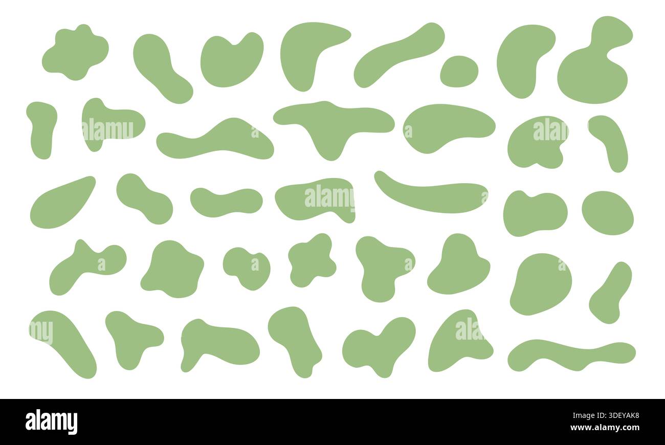 Liquid organic shapes collection for your design Stock Vector