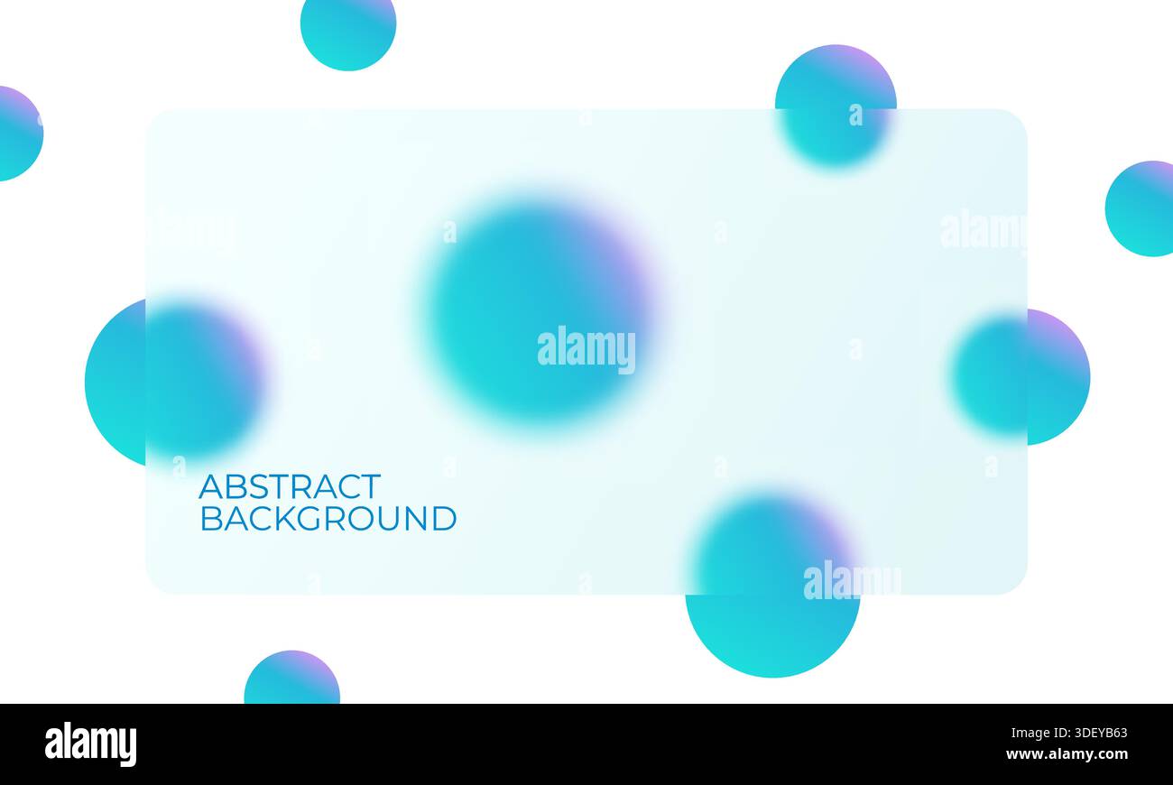 Abstract minimalistic light background in creative glassmorphism style Stock Vector