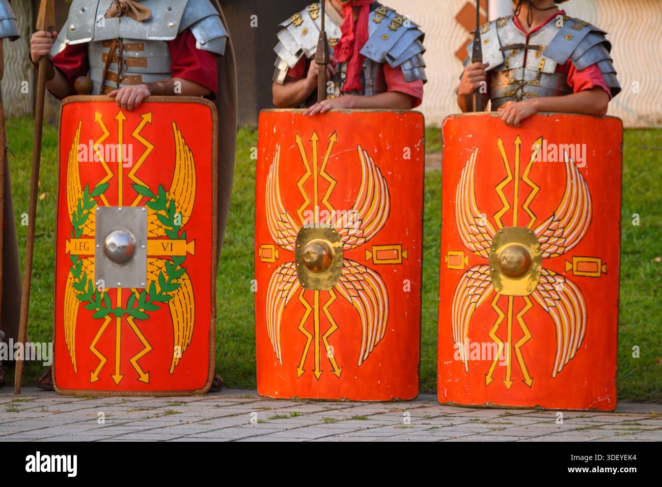 Roman soldiers line up hi-res stock photography and images - Alamy