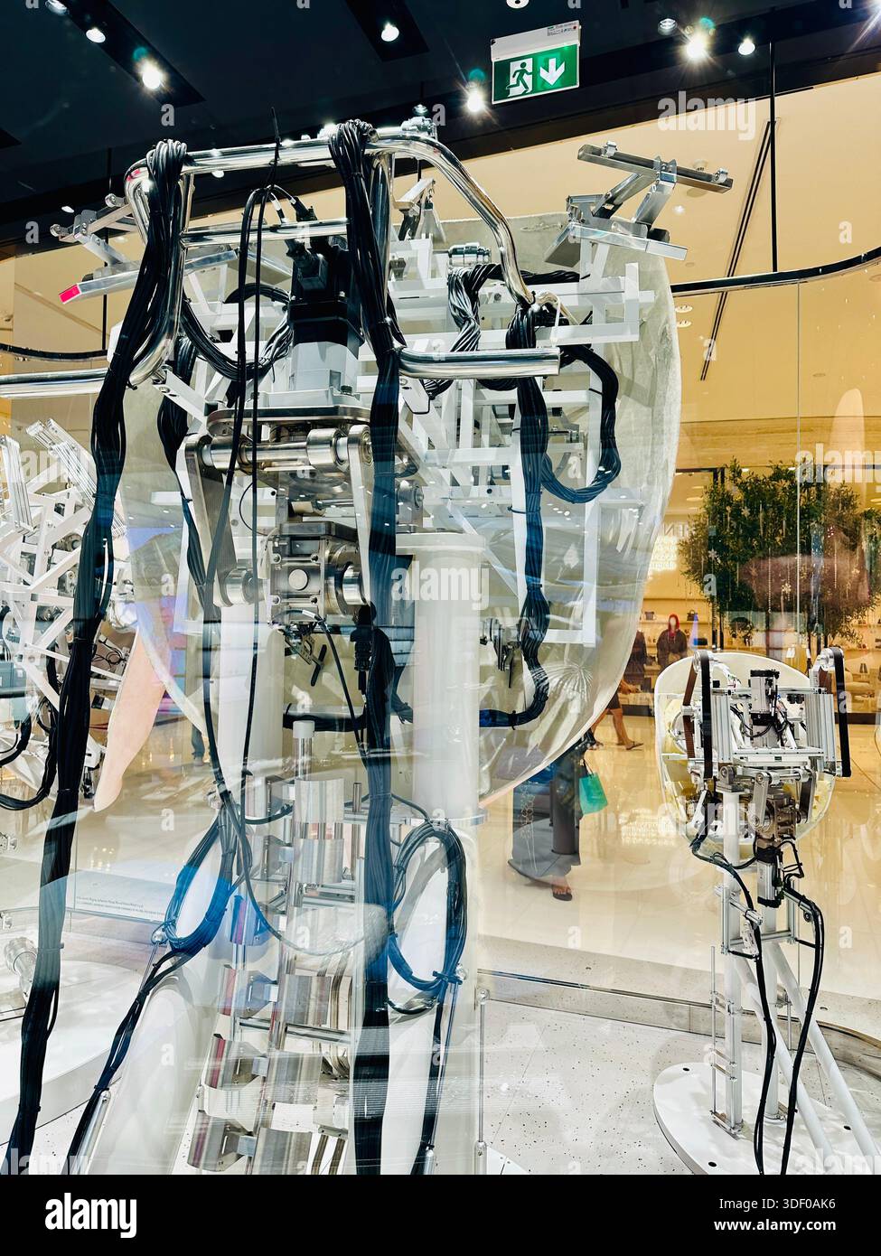 Gentle Monster robot face display - Smartphone Captured Stock Image