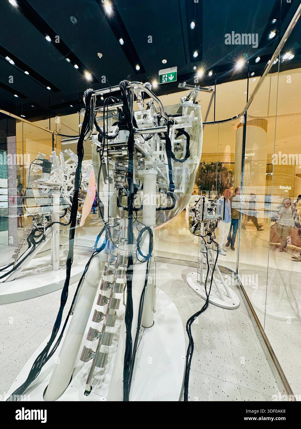 Gentle Monster robot face display - Smartphone Captured Stock Image