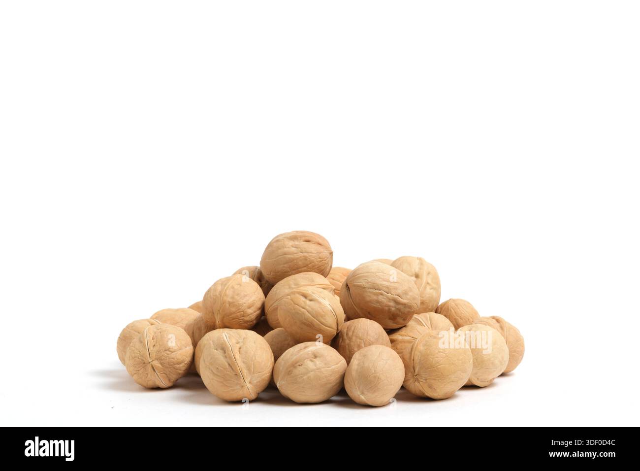 Walnuts on white background. Isolated on white background Stock Photo