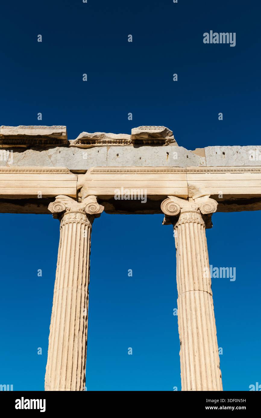 Ionic columns of the Erechtheion (Temple of Athena Polias), Acropolis ...