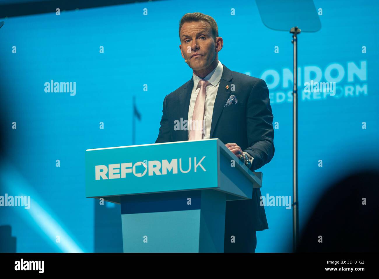 London, UK – Reform UK held a rally at the ICC Auditorium in east ...