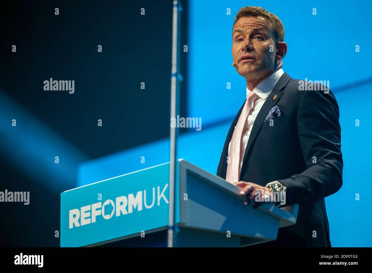 London, UK – Reform UK held a rally at the ICC Auditorium in east ...