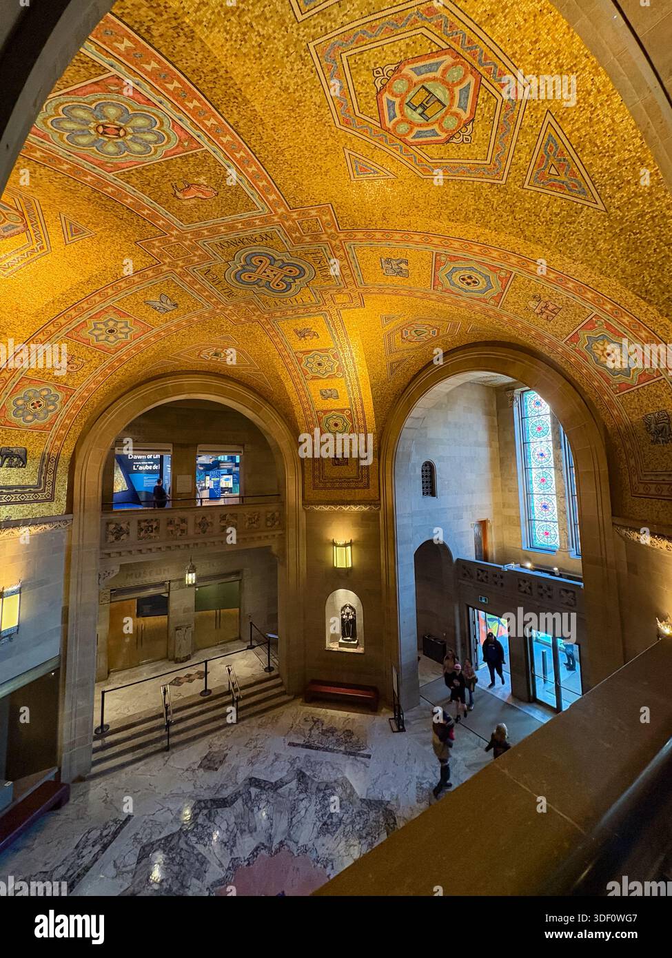 Royal Ontario Museum (ROM) Rotunda, Toronto, Canada. Neo-Romanesque ...