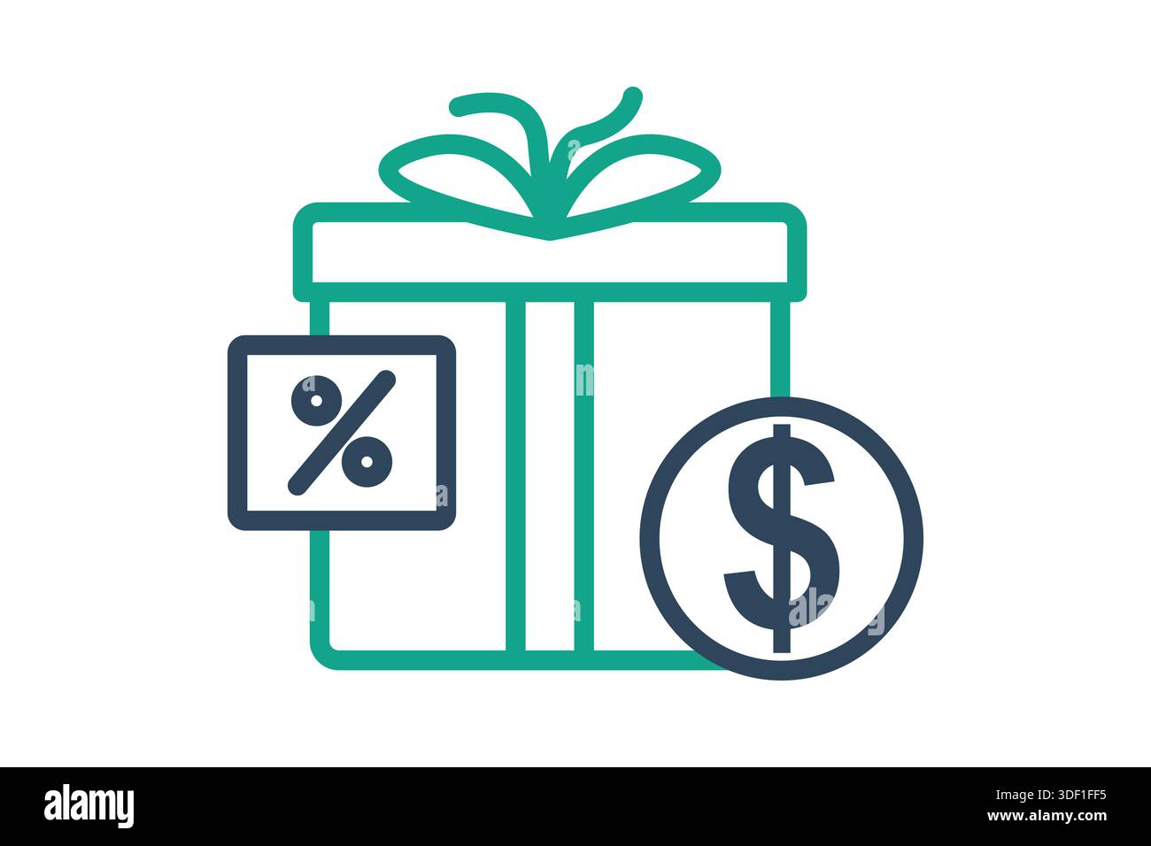 Bonus icon. line icon style. benefit elements vector illustration Stock Vector