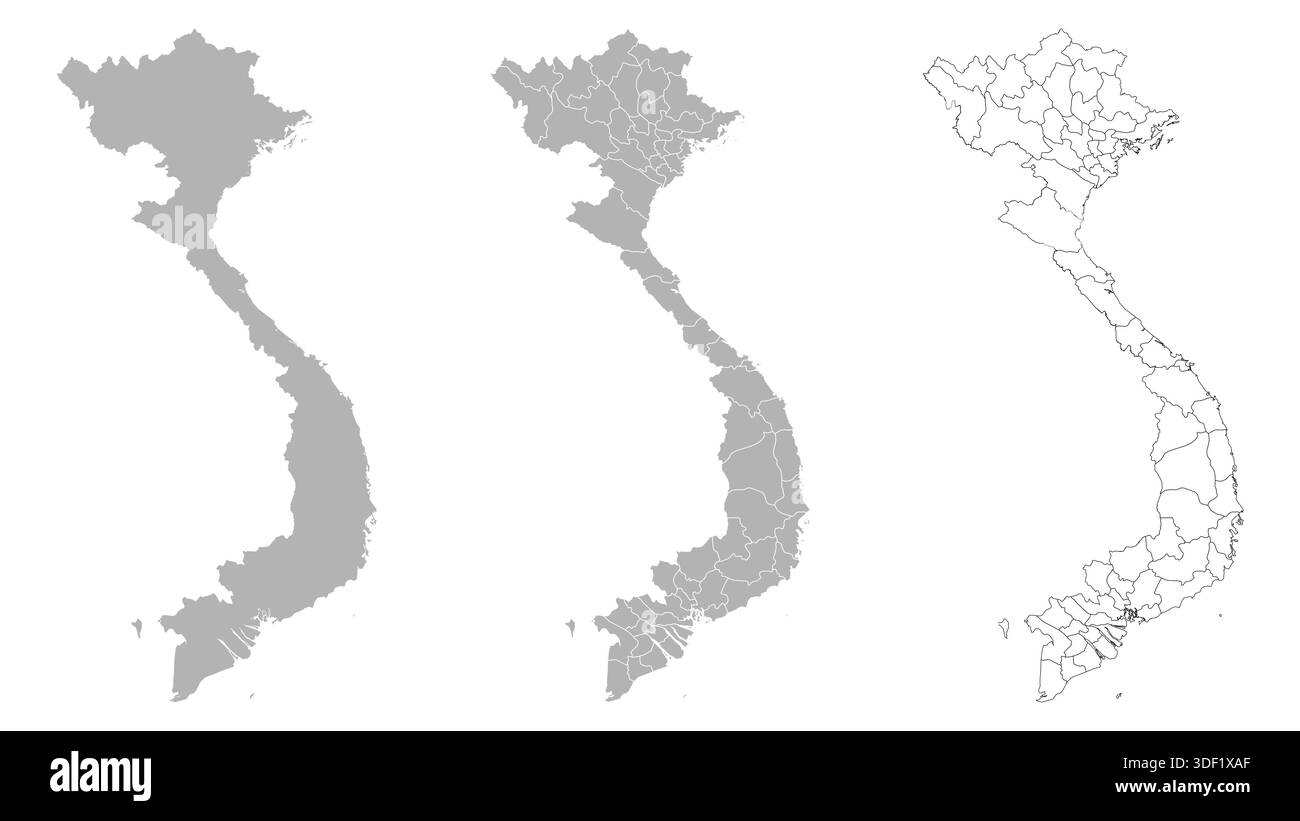 Maps of vietnam Black and White Stock Photos & Images - Alamy