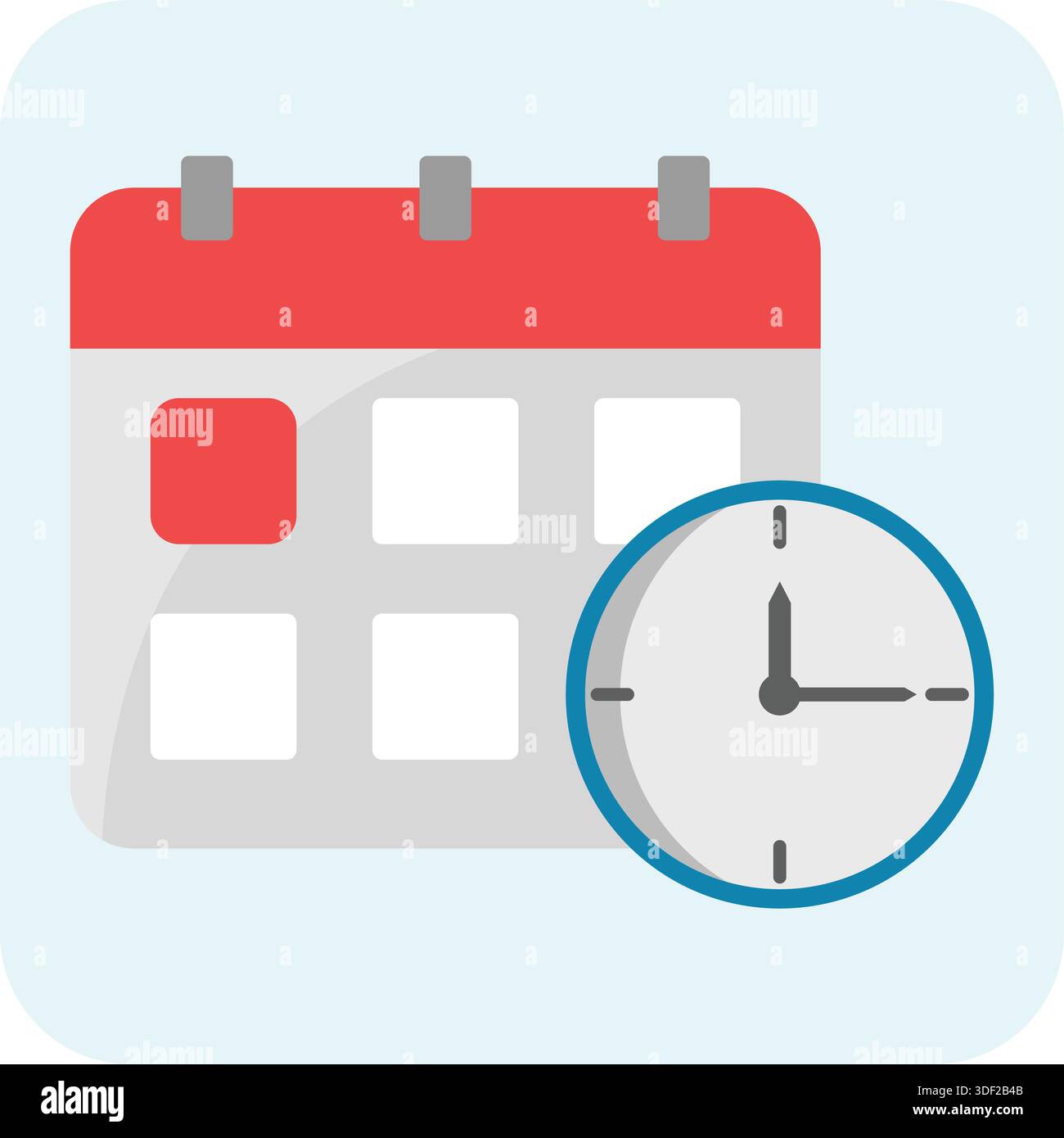 Schedule flat icon. Vector Illustration. Schedule Calendar Illustration ...
