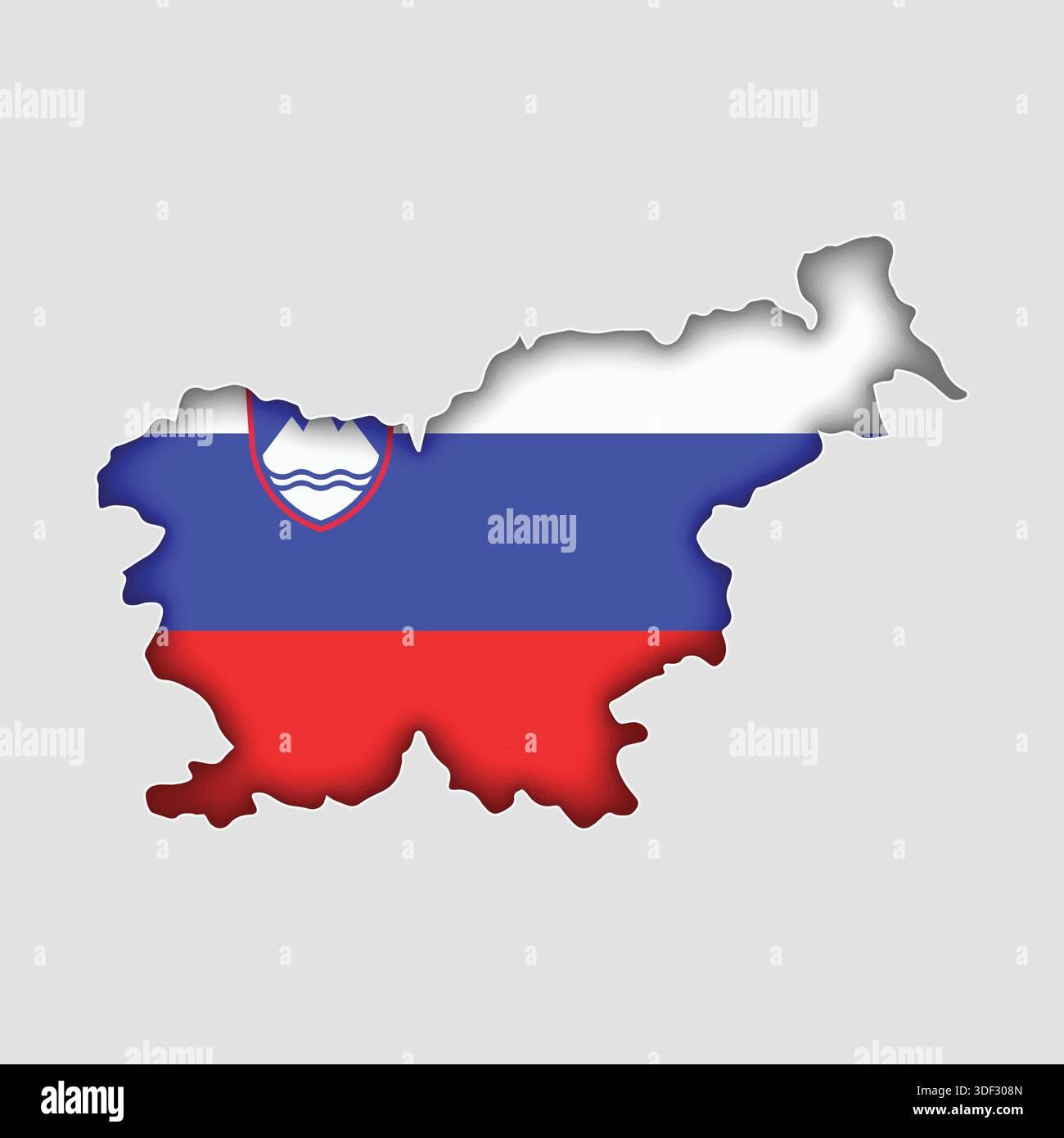 SLOVENIA Map with flag in body Stock Vector Image & Art - Alamy
