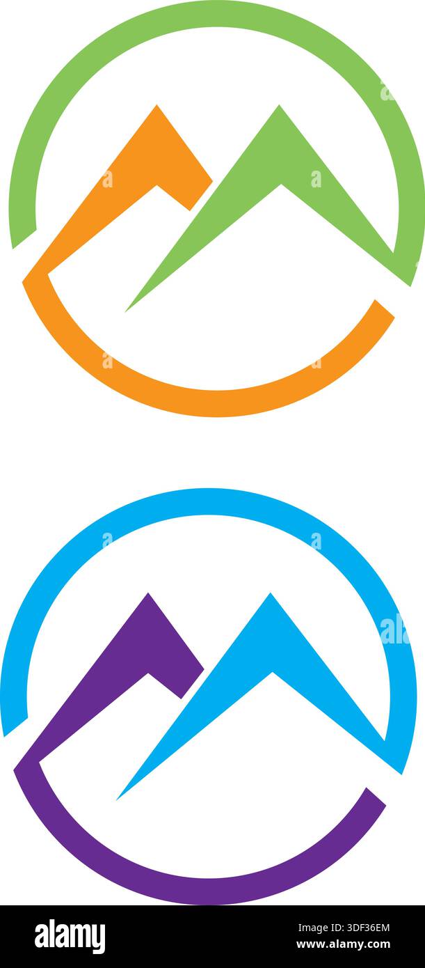 Mountain icon Logo Business Template Stock Vector
