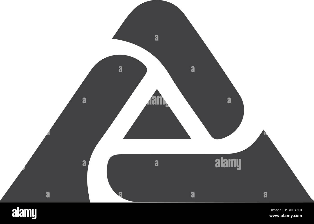 Triangle Abstract Mountain Logo Design Business Vector Template Icon Stock Vector