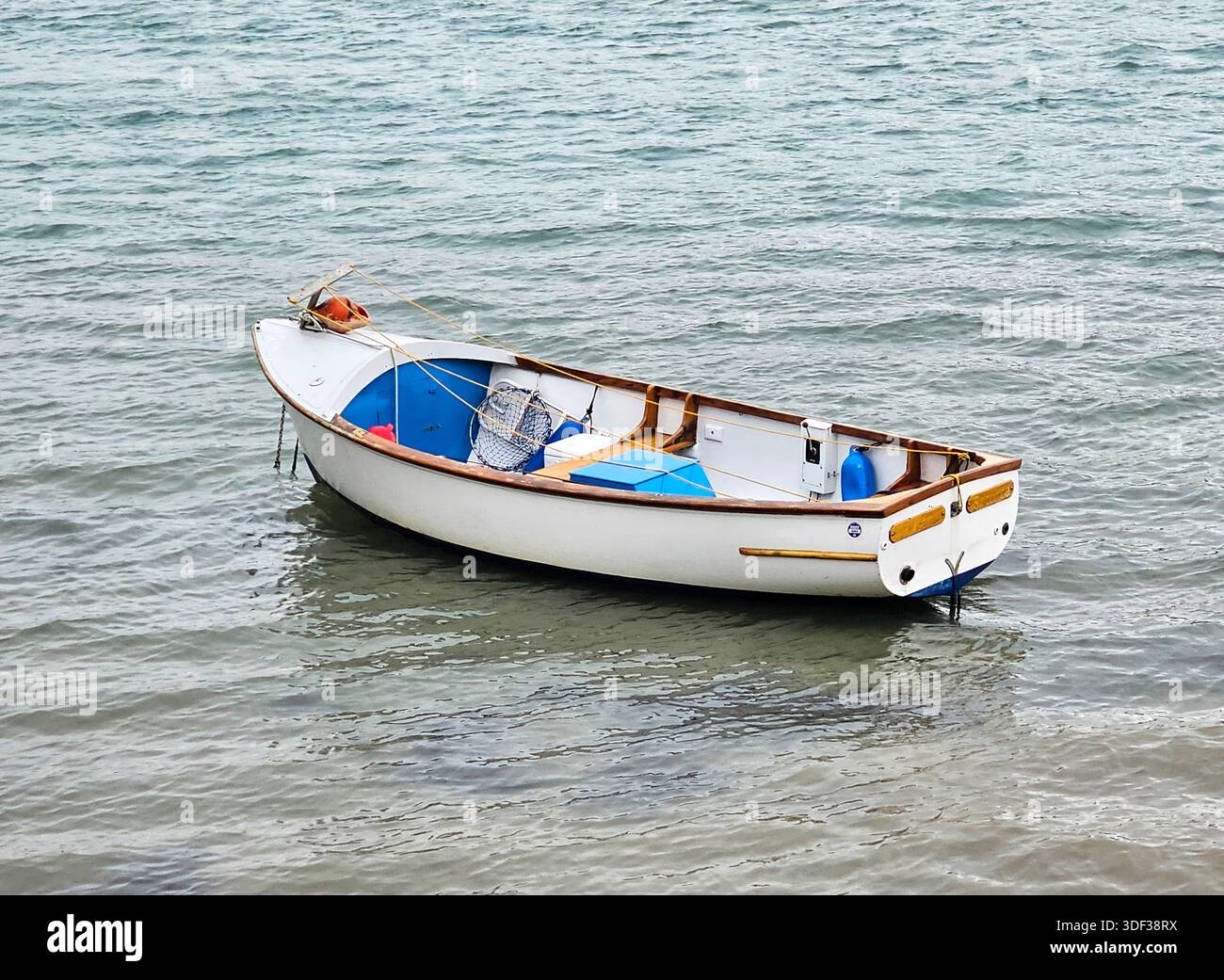 Fishing dinghy in Batson Creek, Salcombe - Smartphone Captured Stock Image