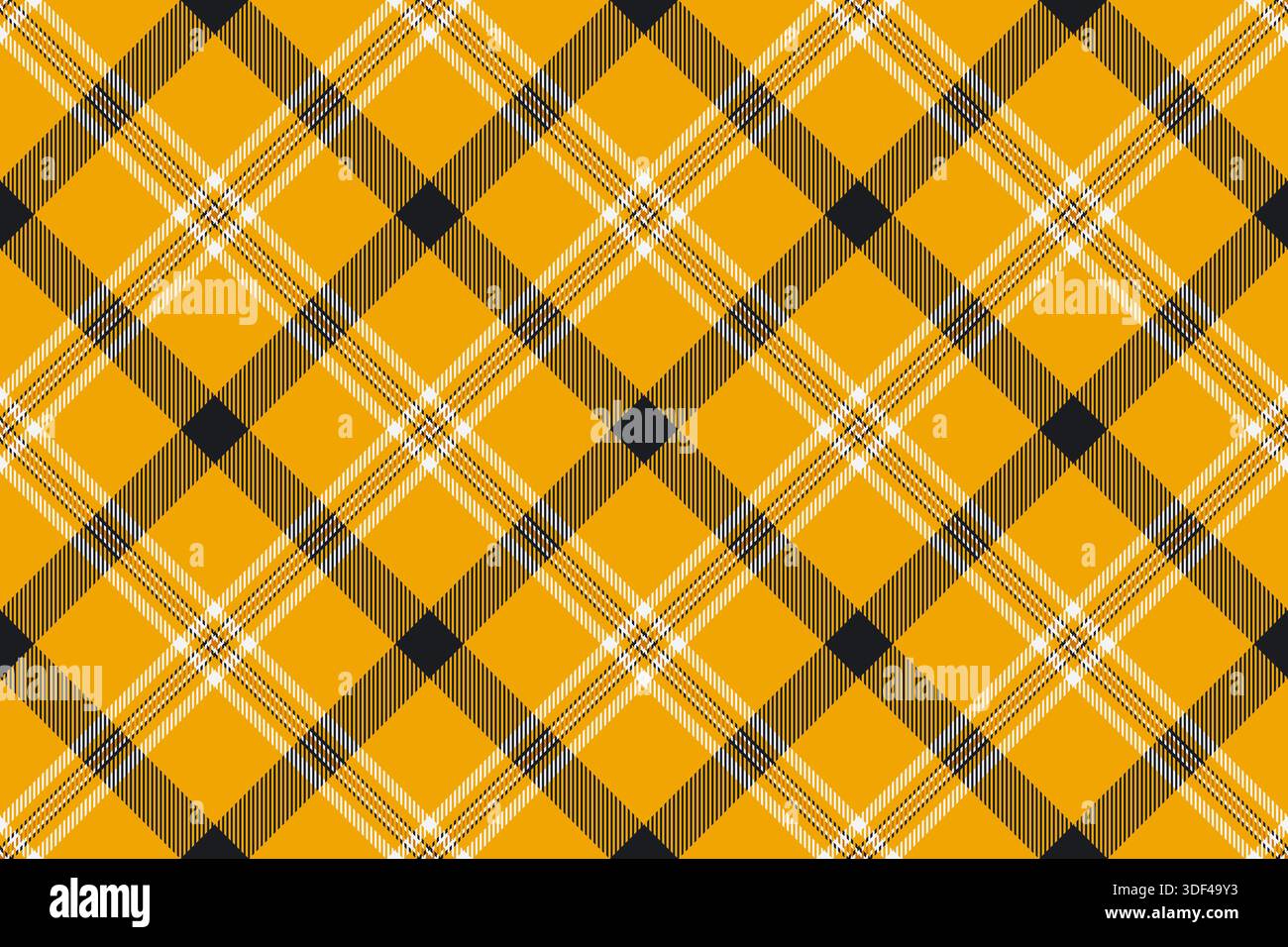 Christmas ornament textile vector pattern, endless texture tartan fabric. Festive background seamless plaid check in bright and black colors palette. Stock Vector