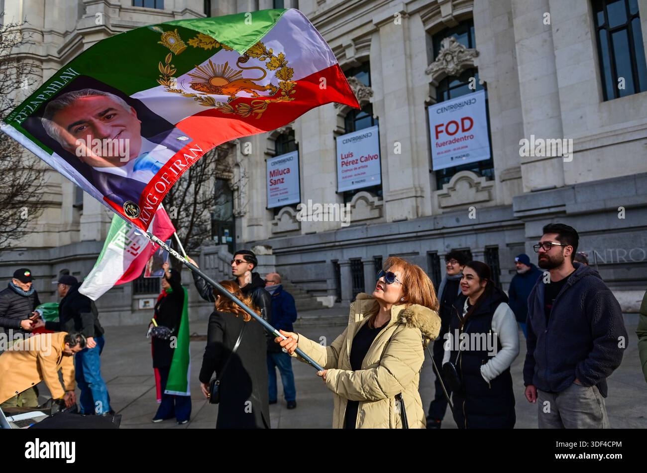 Demonstration Only January 10, 2026, Madrid, Madrid, SPAIN: A large public demonstration ...