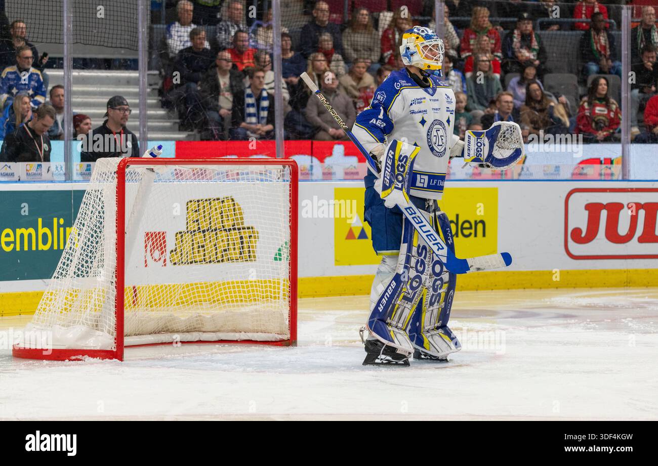 Gothenburg, Sweden. 10th Jan 2026. Goalkeeper for Leksands IF, Marcus