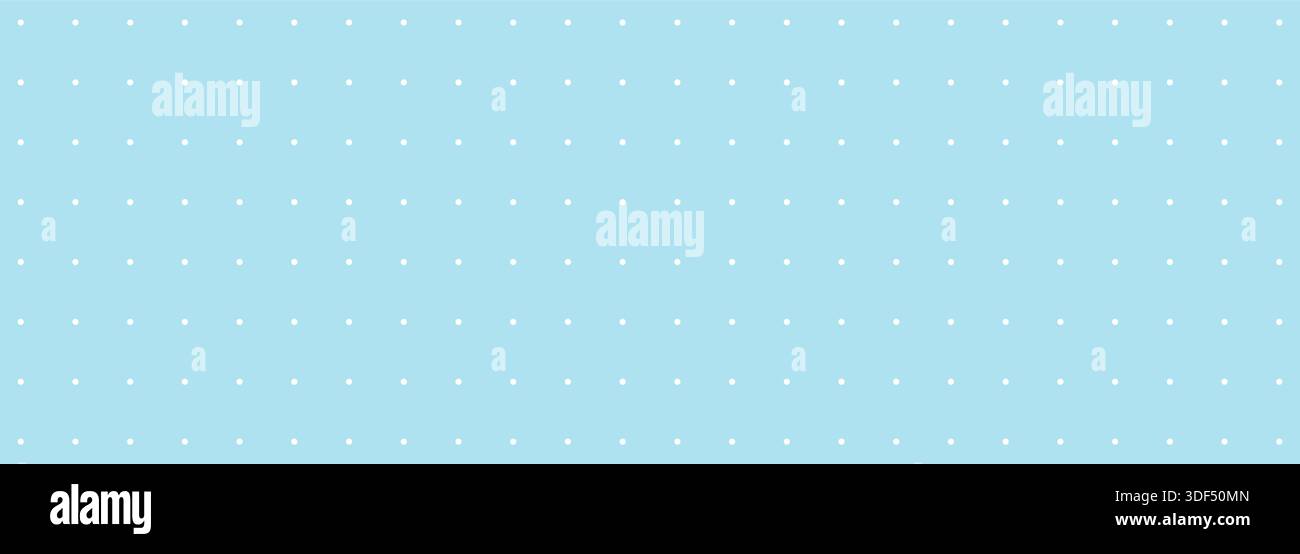 Create blue planner or notebook. Vector page and seamless pattern for bullet journal with bright grid background Stock Vector