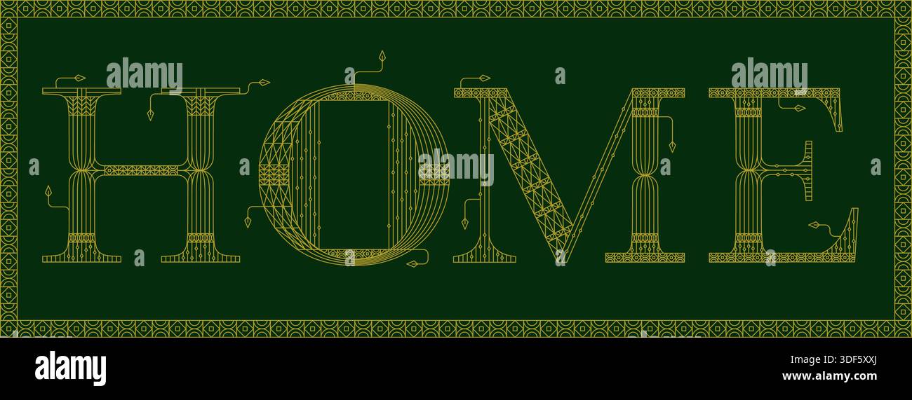 Baroque lettering Stock Vector Images - Alamy