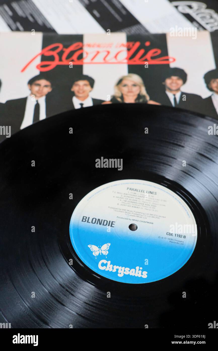 Blondie - Parallel Lines - Vintage vinyl album cover 3 Stock Photo