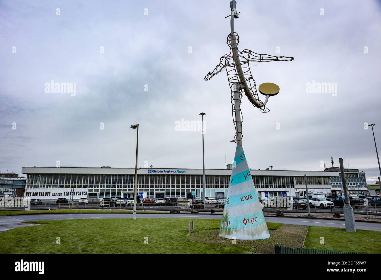 Exterior of Glasgow Prestwick Airport , Ayrshire, Scotland, UK Stock Photo