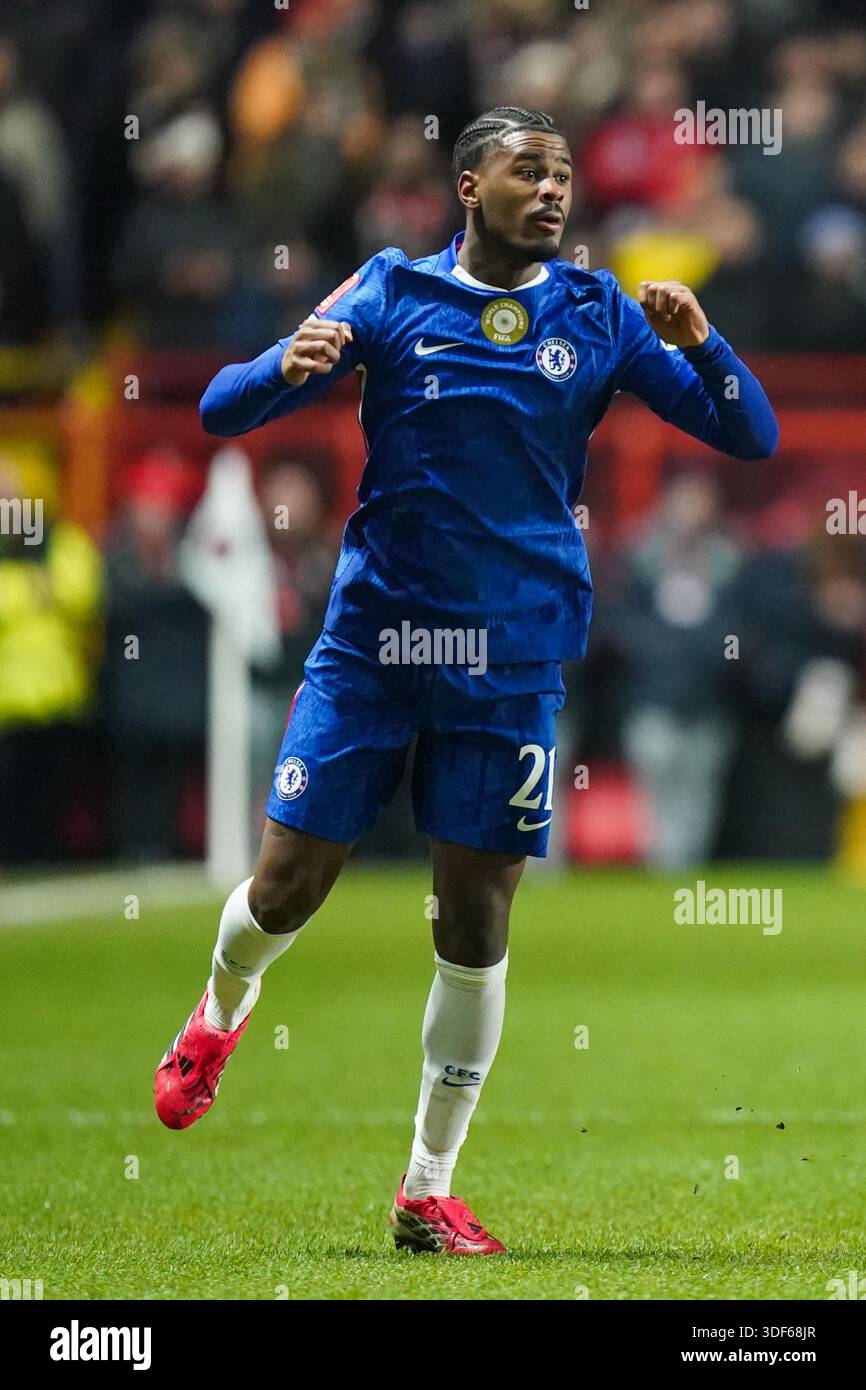 Jorrel Hato of Chelsea during the Charlton Athletic v Chelsea Emirates ...