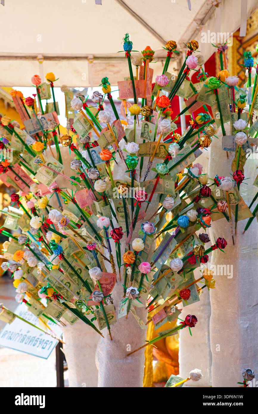 Thai donation money trees in hi-res stock photography and images - Alamy