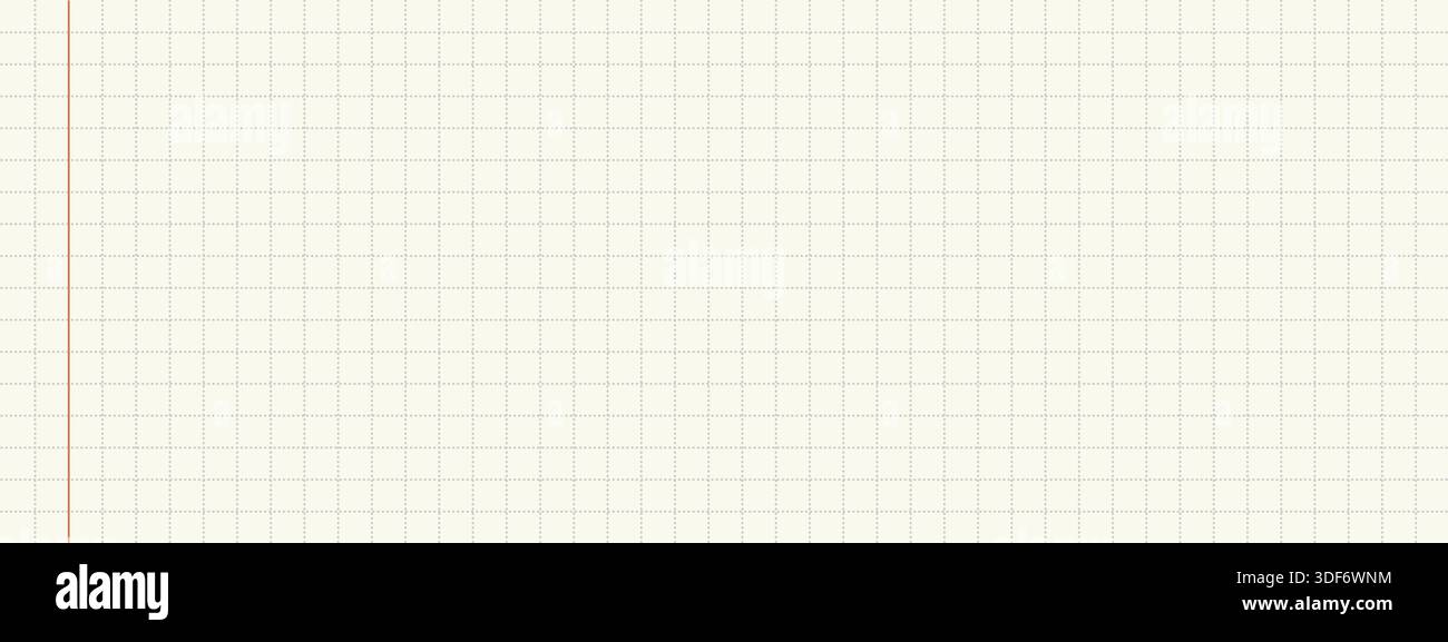 Dashed grid pattern for bullet journal. Minimalist planner page background for notes Stock Vector