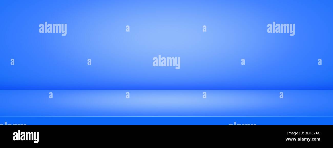 Soft blue studio room. Abstract light gradient backdrop. Minimal 3d ...