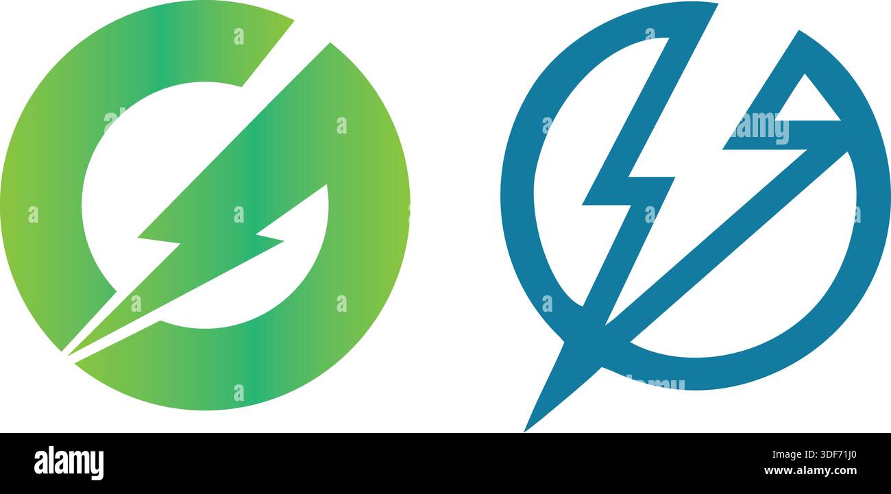 green energy logo , eco tech logo Pro Vector Stock Vector