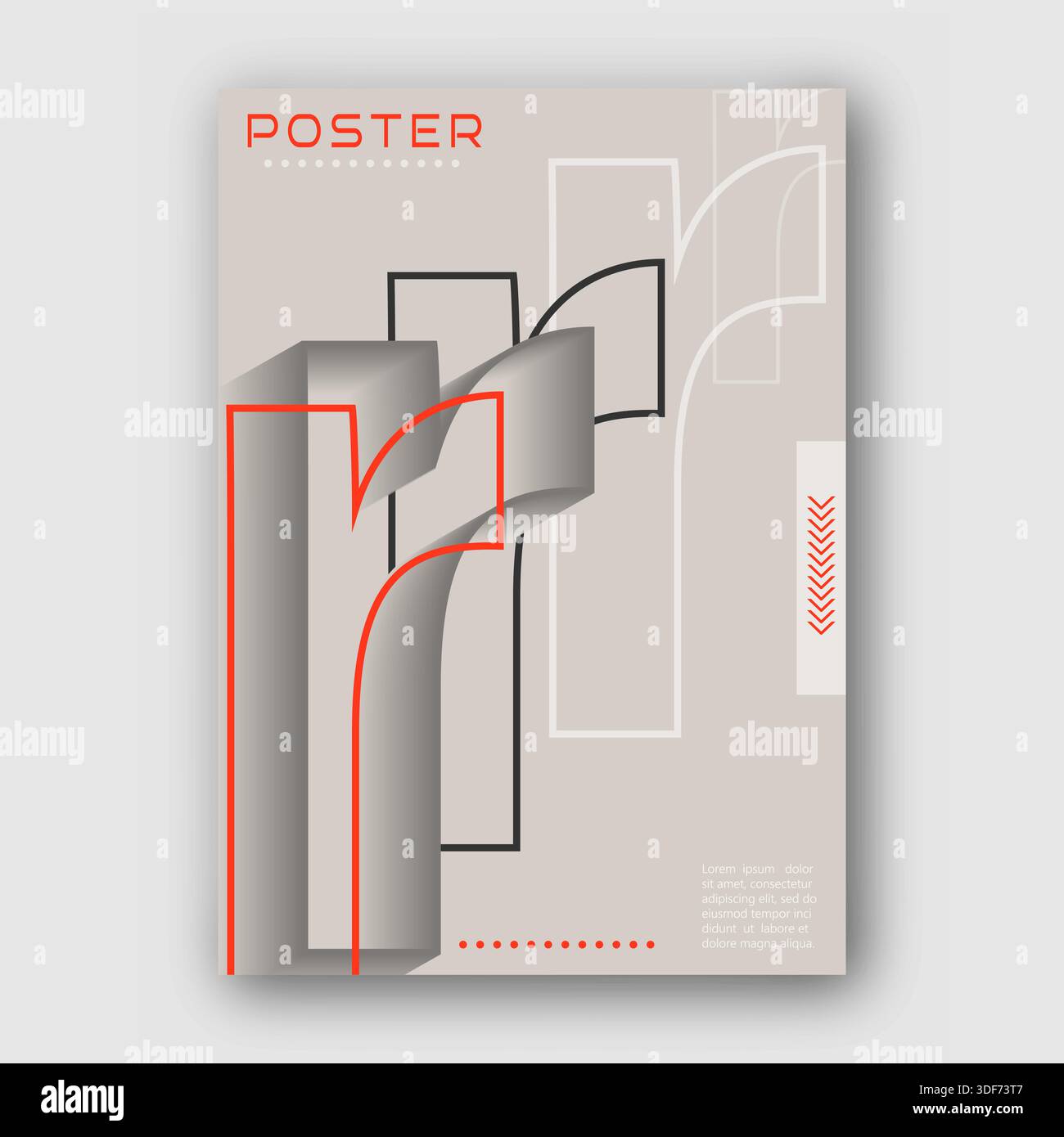 Small R Templste Stylized lowercase letter R. Template for poster, poster, cover ...