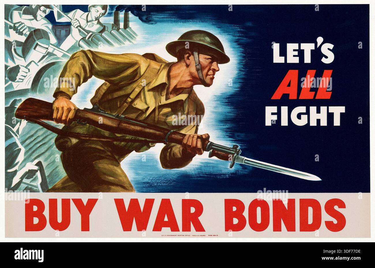 American World War II propaganda poster (U.S. Government Printing ...