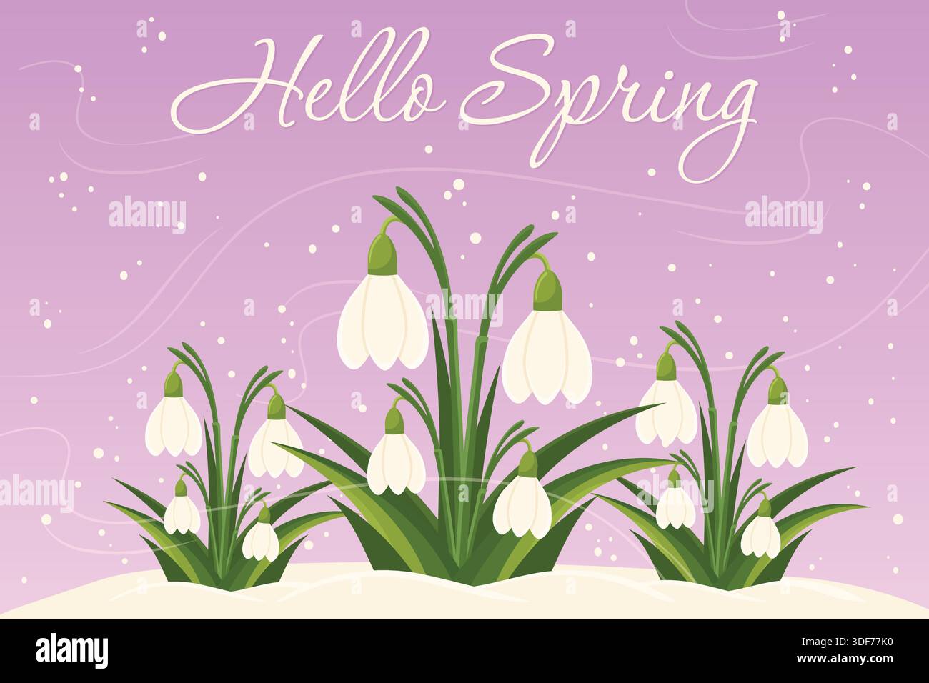 Early spring blue flowers Stock Vector Images - Alamy