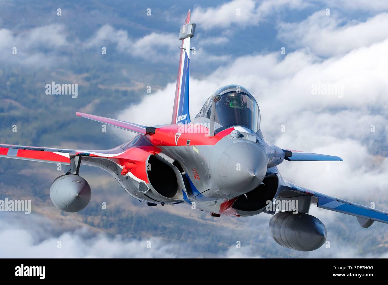 Air-to-air photograph of a French Air Force Dassault Rafale C ...