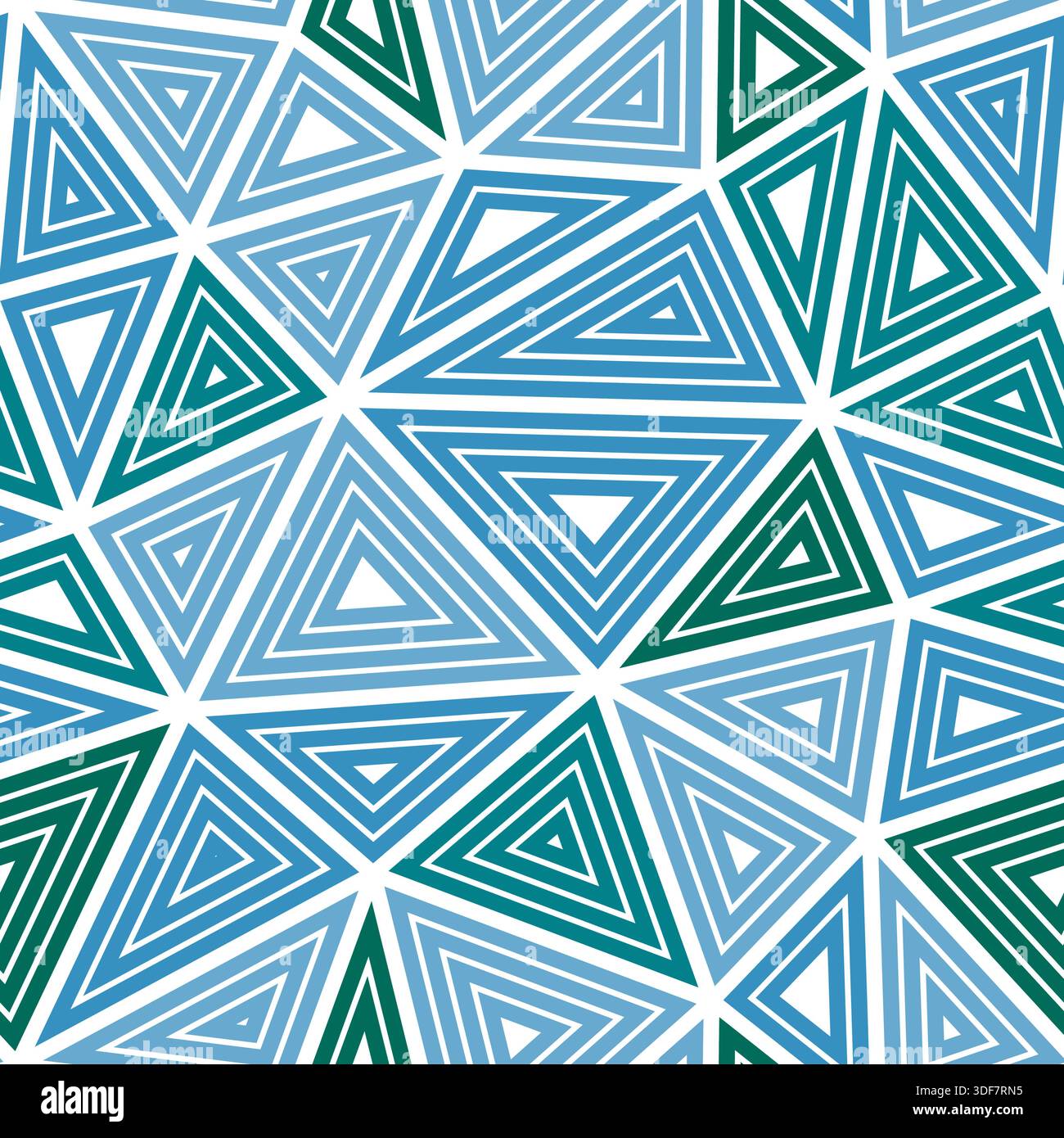 Abstract Mosaic Background. Big triangles size. Multiple repeated inner triangles. Multiple colors style. Repeatable pattern. Elegant vector tiles. Stock Vector