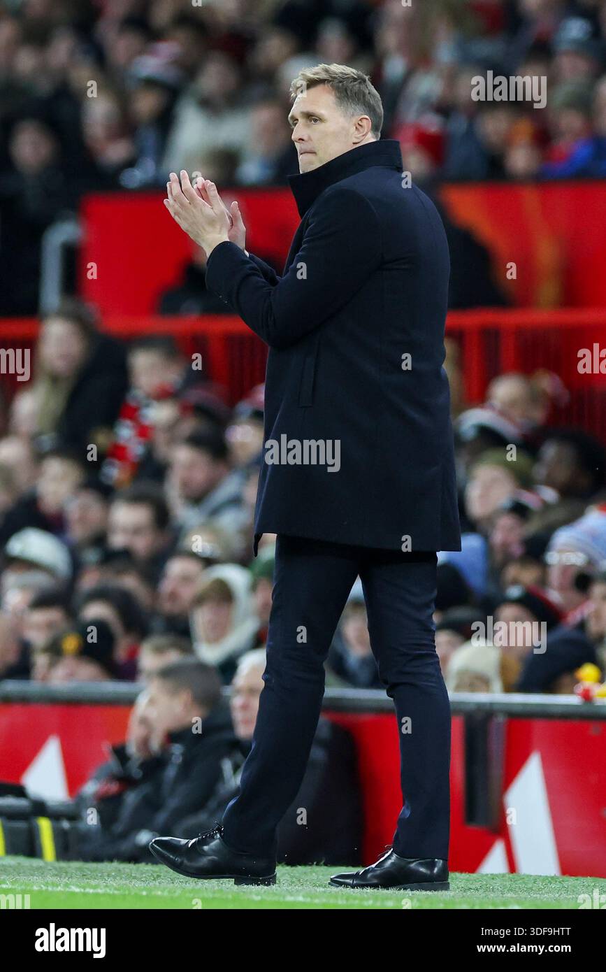 Manchester United interim first team manager Darren Fletcher during the ...