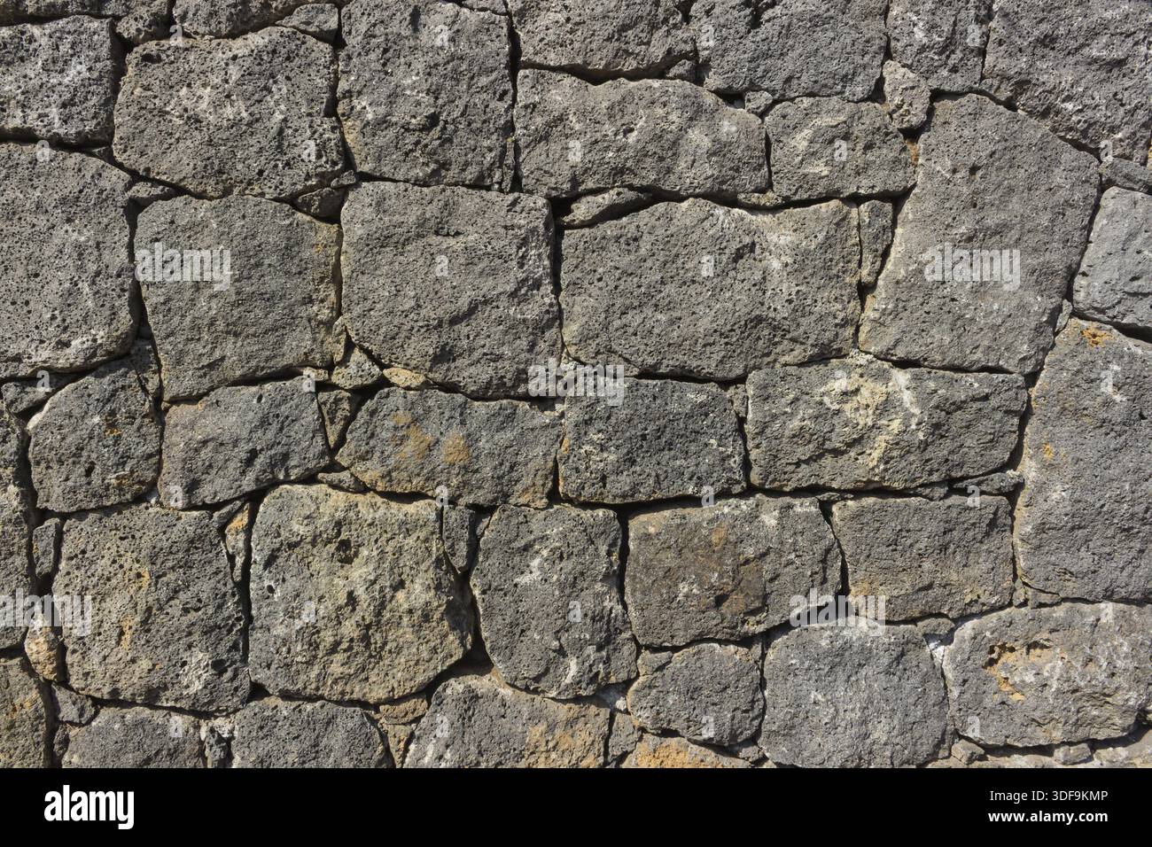 Vulcanic Stone wall, useful for background Stock Photo