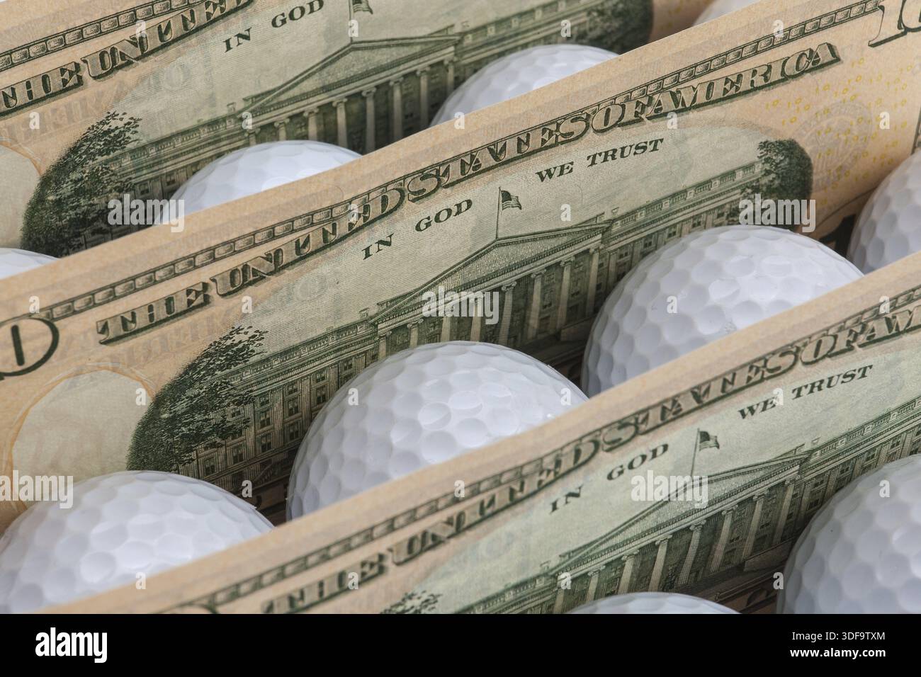 Money Ball Balle De Golf Billet De 100$ - Drive For Show, Putt For Dough$